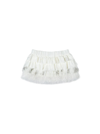 Ariadna S Punk Palace Recyclable Layered Fur Cake Skirt