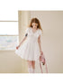 DIDDI MODA Elegant Lace French Waist Tea Dress