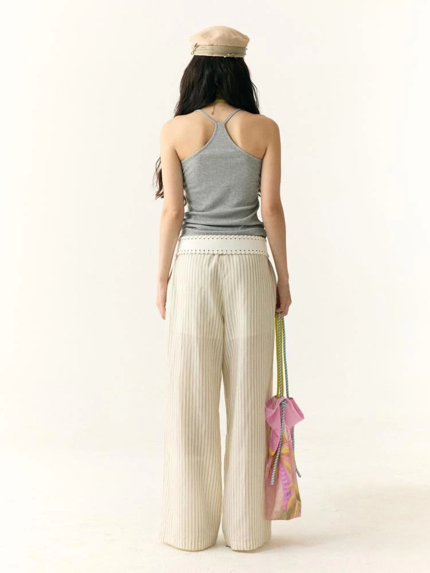 Contrast Trim Layered Tank Top