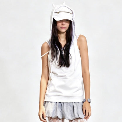 wii_wil_Devil_Horn_Hooded_Deep_V_Vest_Women&