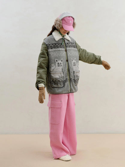 Double Tone Wool Blend Winter Ear Muffs