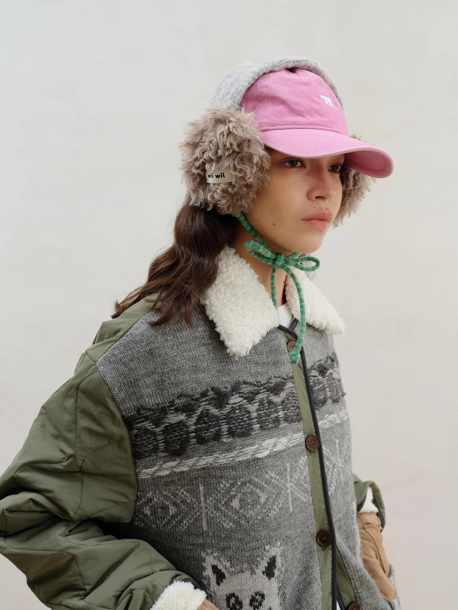 Double Tone Wool Blend Winter Ear Muffs