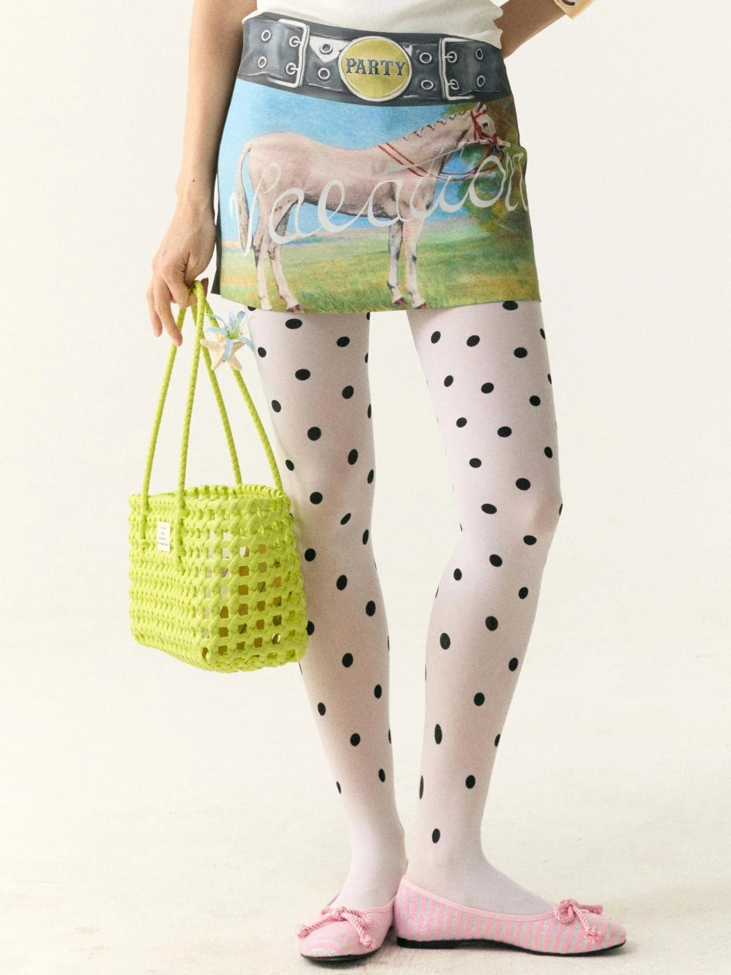 Floral Print Safety Shorts Skirt with Detachable Belt