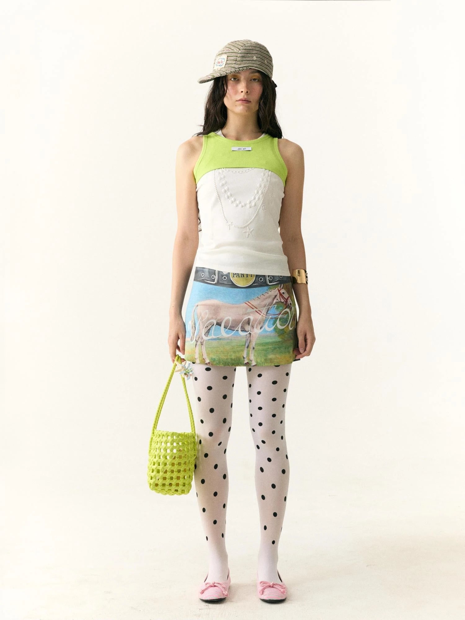 Floral Print Safety Shorts Skirt with Detachable Belt