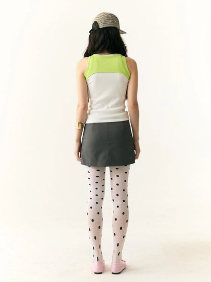 Floral Print Safety Shorts Skirt with Detachable Belt