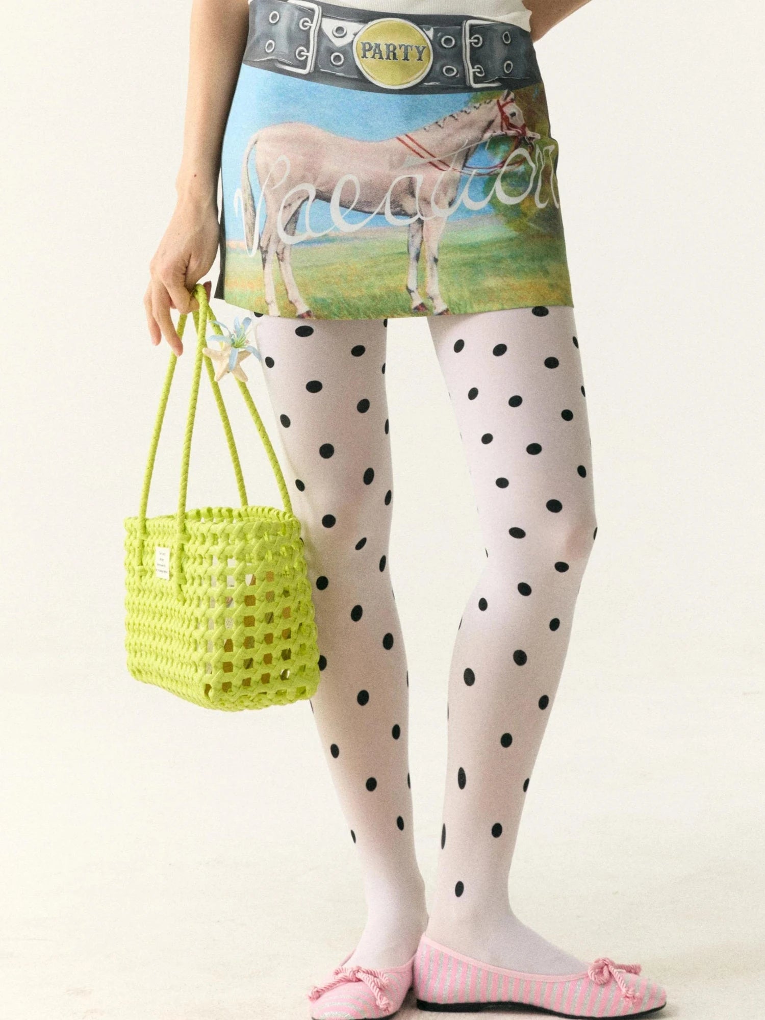 Floral Print Safety Shorts Skirt with Detachable Belt