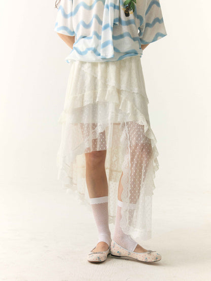 wii_wil_Lace_Polka_Dot_Asymmetric_Tiered_Patchwork_Women&
