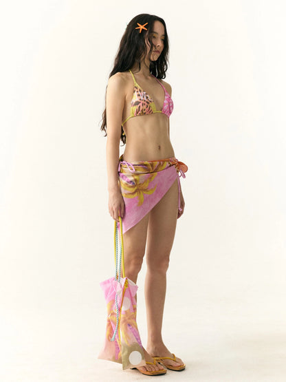 Tropical Coconut Tree Print Bandana Scarf