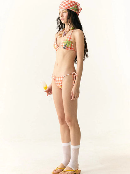 Tropical Coconut Tree Print Bandana Scarf