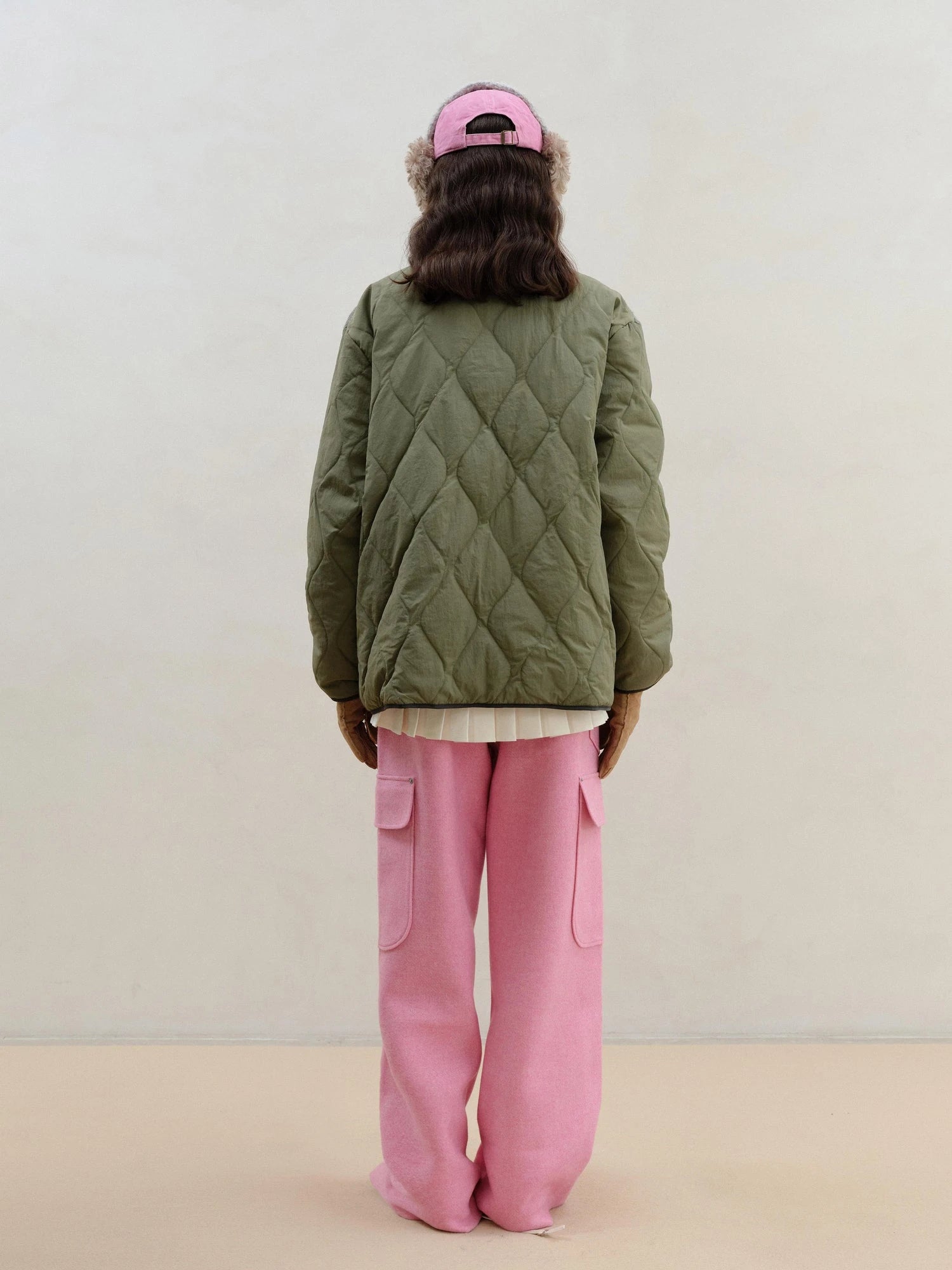 Vintage Cat Fair Isle Knit Detachable Faux Fur Collar Jacket