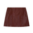 DIDDI MODA Sporty Digital Patchwork PU Skirt