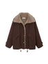 DIDDI MODA Cozy Fuzzy Bomber Jacket Winter Sweet Cool