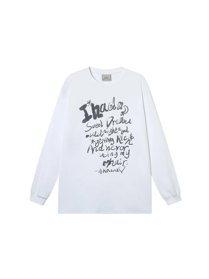 Wish Tee Loose Graphic Print Top For Luck And Style