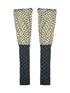 Polka Dot Knit Leg Warmers With Drawstring Scarf
