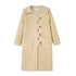 DIDDI MODA Wavy Edge Cream Wool Coat